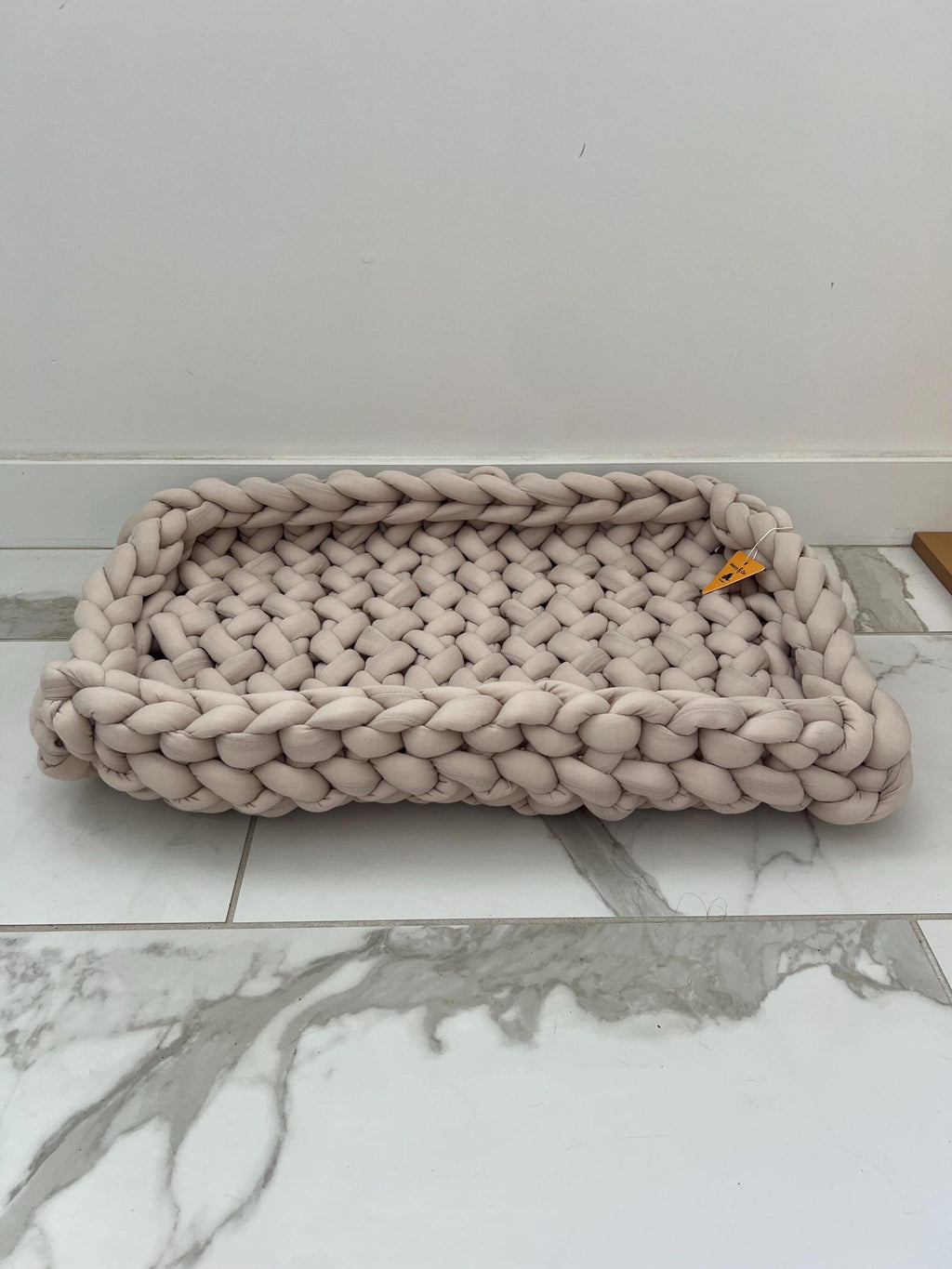 The Rectangular Cotton Spa Nest — Handwoven Pet Basket