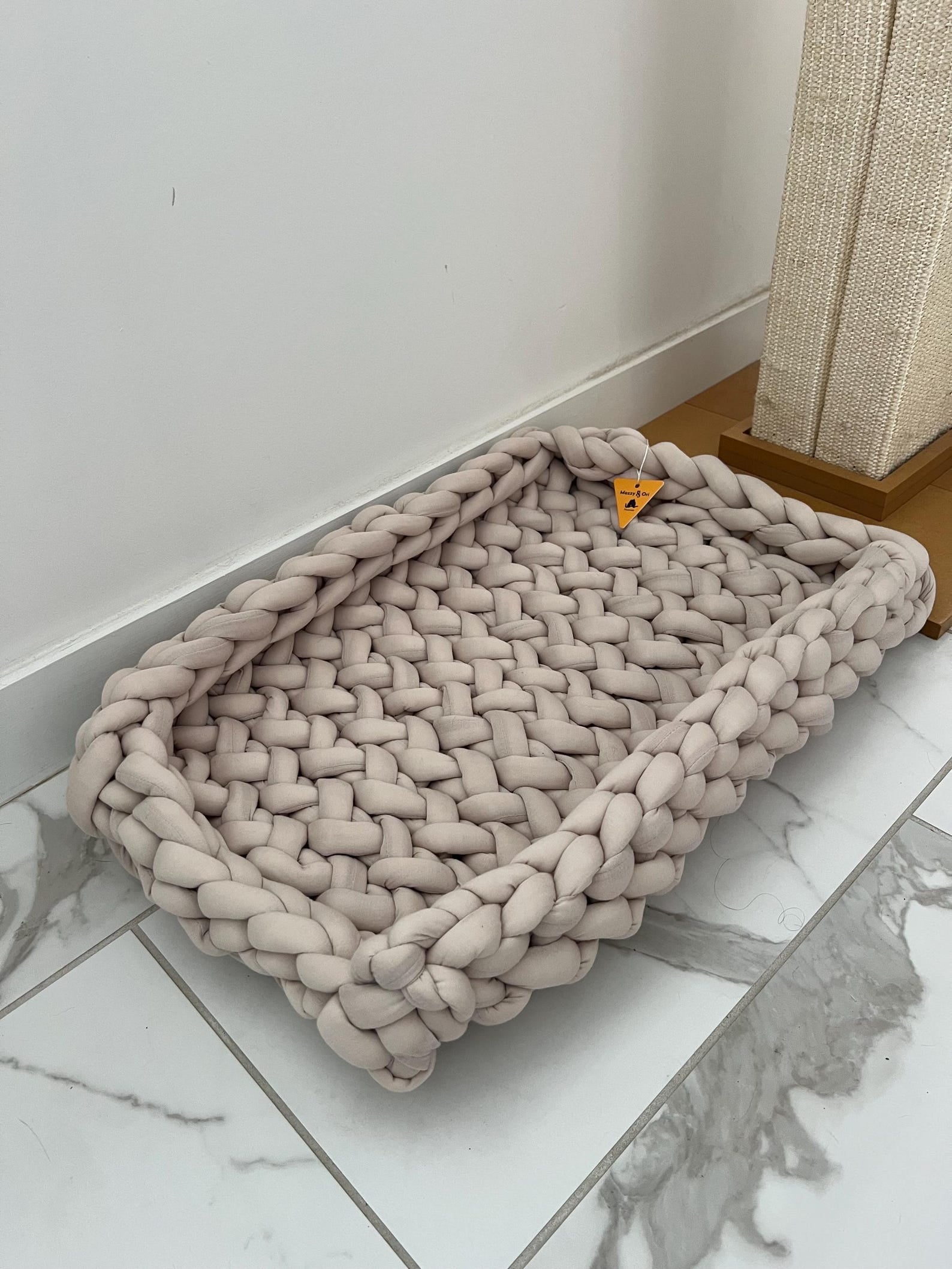 The Rectangular Cotton Spa Nest — Handwoven Pet Basket