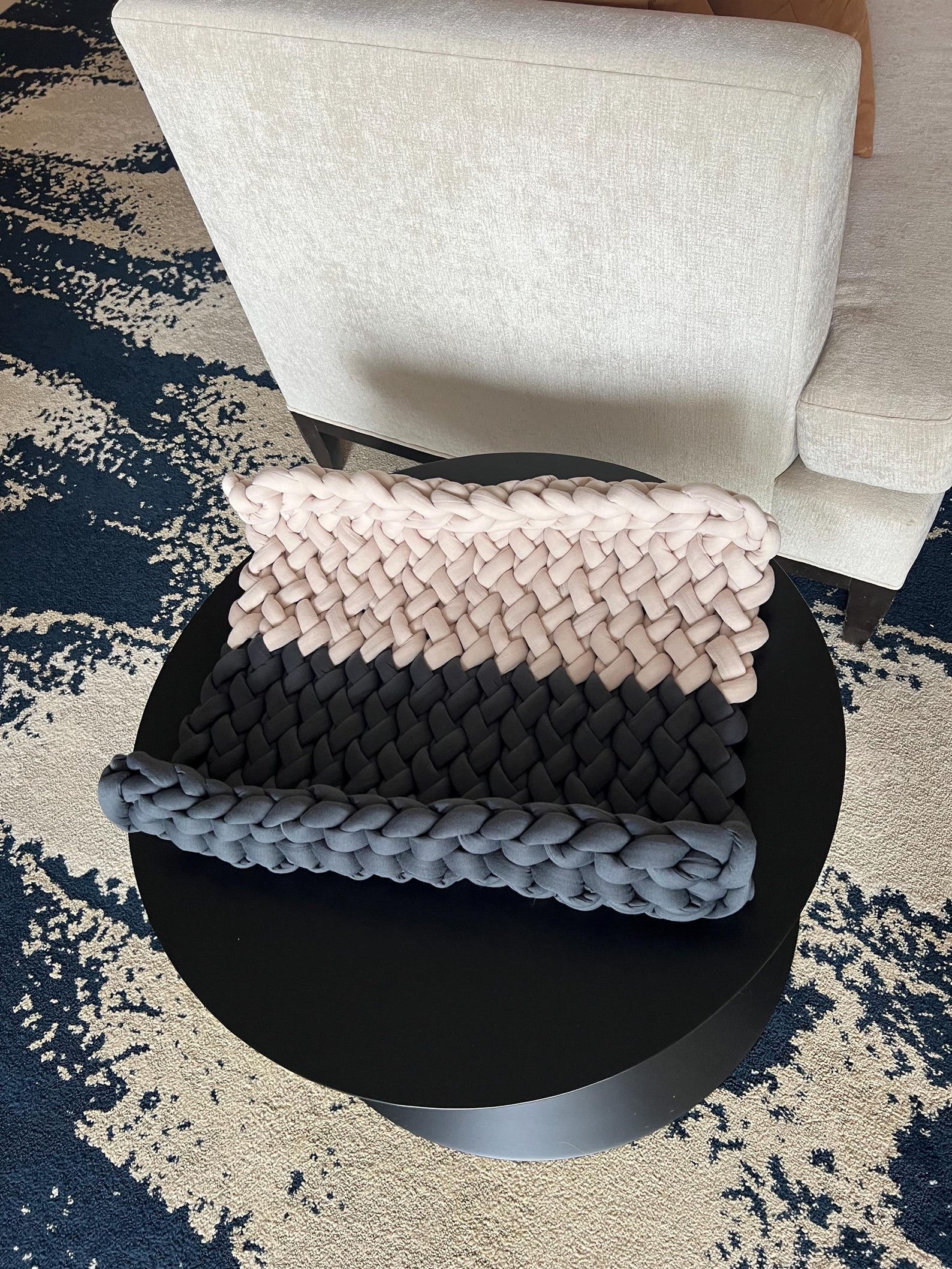 The Color-Striped Cradle Lounge — Handwoven Cotton Pet Mat