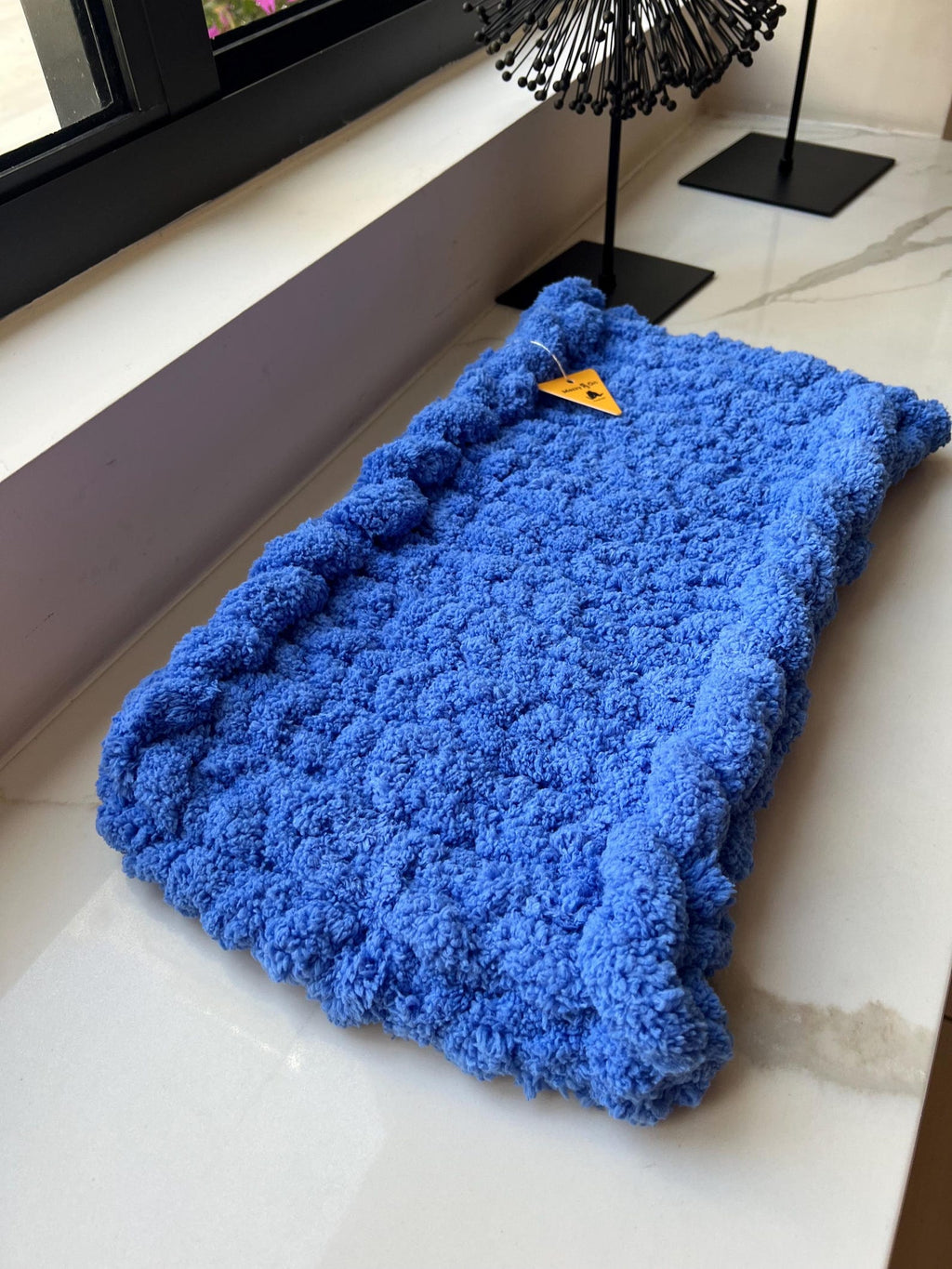 The Chunky Luxe Window Lounge — Handcrafted Chenille Pet Mat