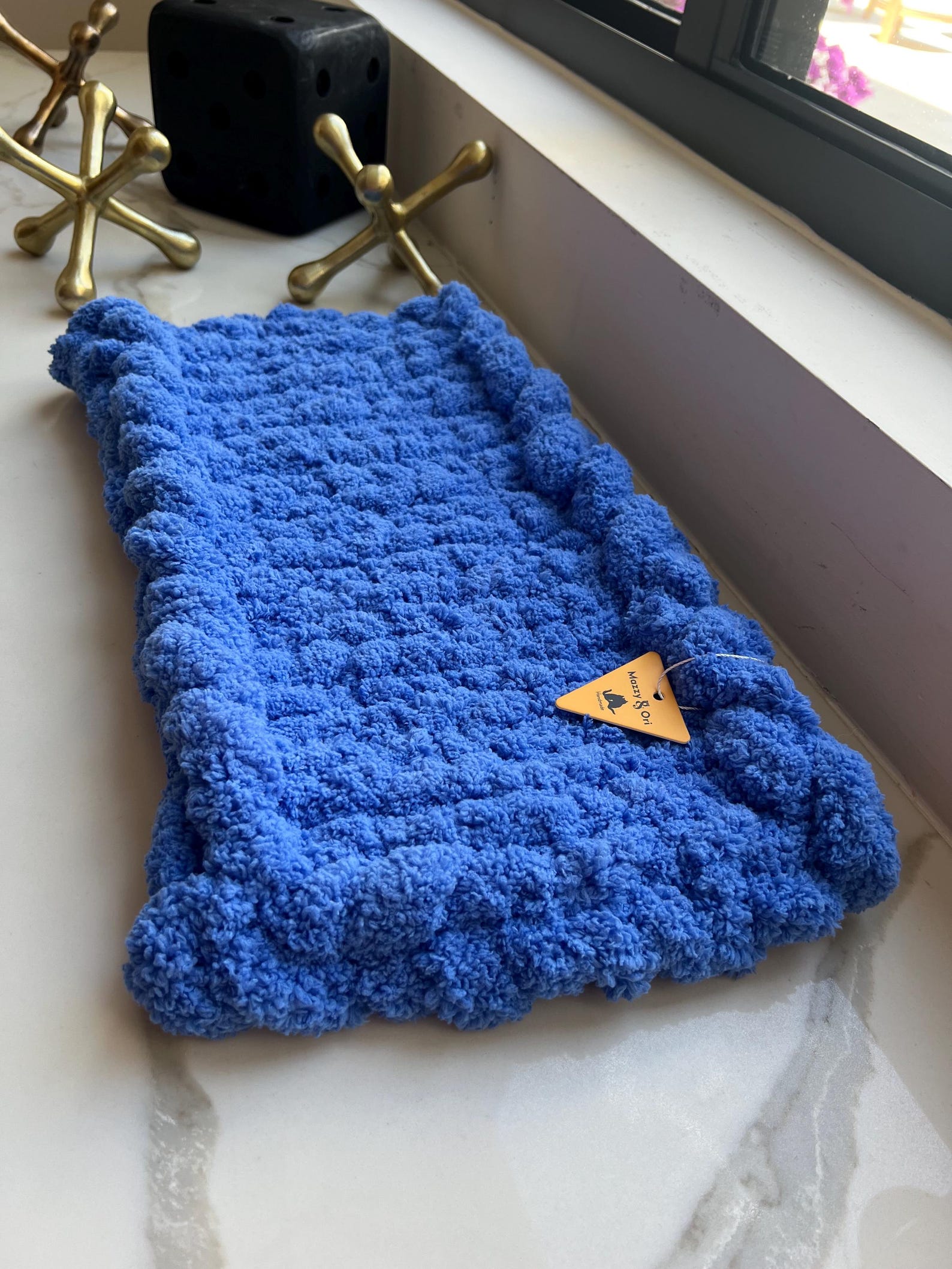 The Chunky Luxe Window Lounge — Handcrafted Chenille Pet Mat