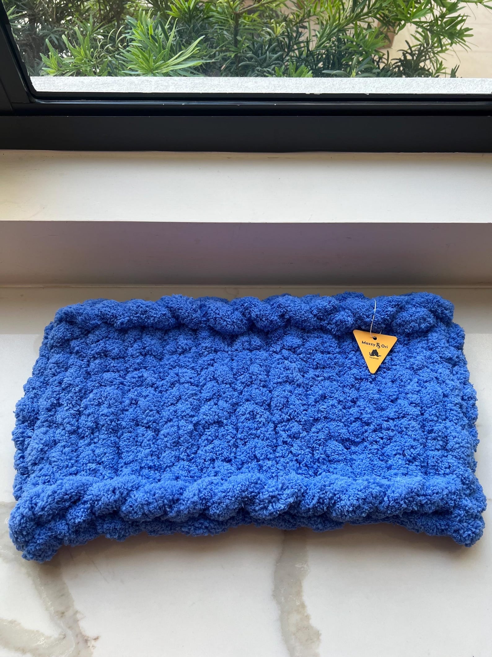 The Chunky Luxe Window Lounge — Handcrafted Chenille Pet Mat