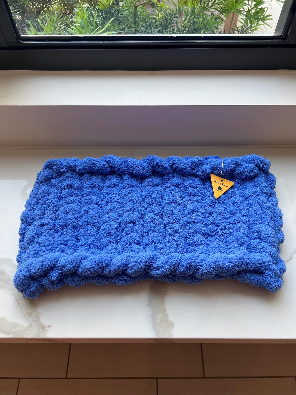 The Chunky Luxe Window Lounge — Handcrafted Chenille Pet Mat