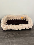 The Color-Striped Cradle Lounge — Handwoven Cotton Pet Mat