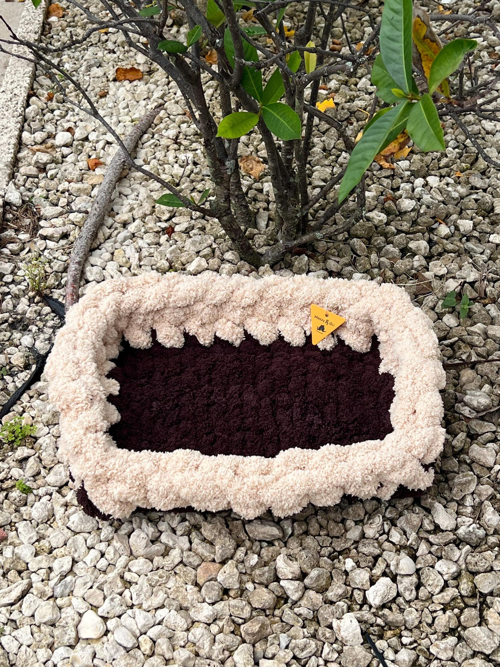 The Color-Striped Cradle Lounge — Handwoven Cotton Pet Mat
