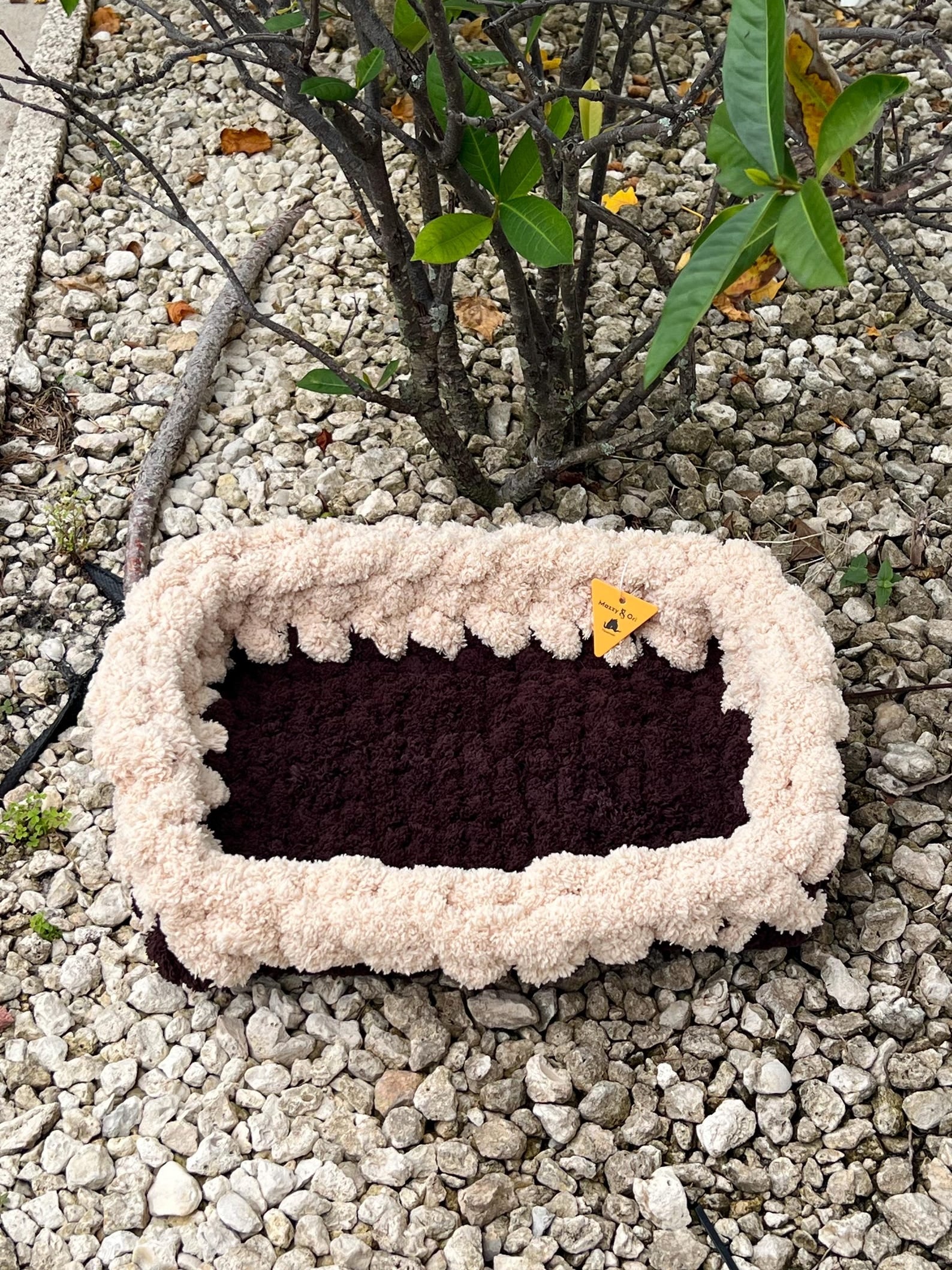 The Color-Striped Cradle Lounge — Handwoven Cotton Pet Mat