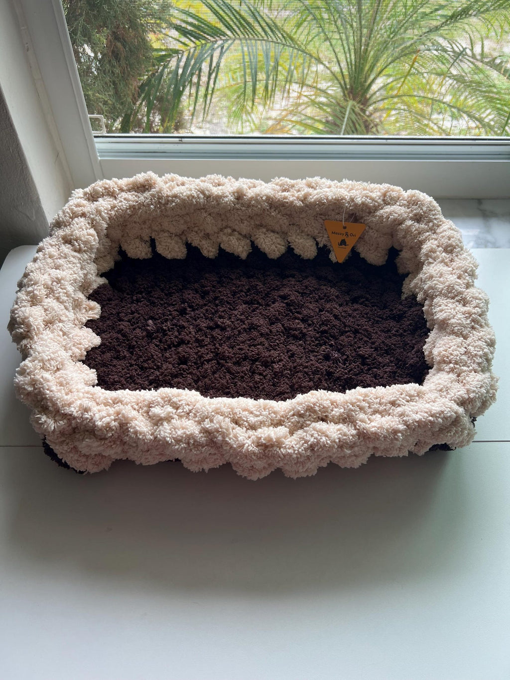 The Color-Striped Cradle Lounge — Handwoven Cotton Pet Mat