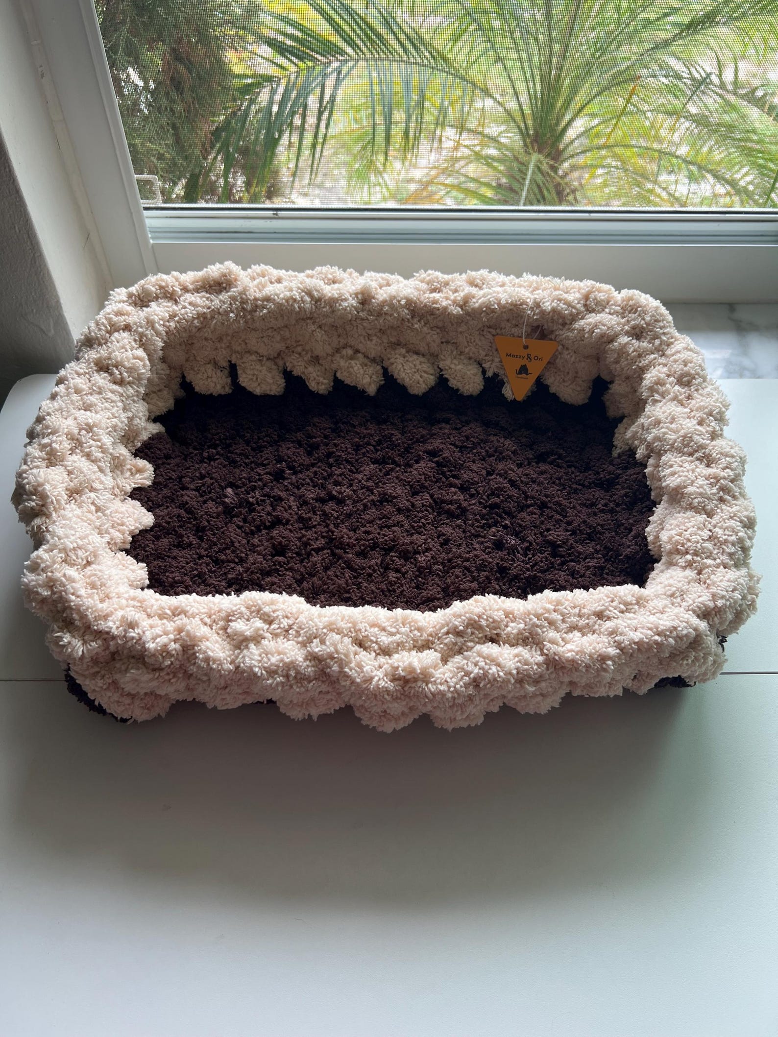 The Color-Striped Cradle Lounge — Handwoven Cotton Pet Mat