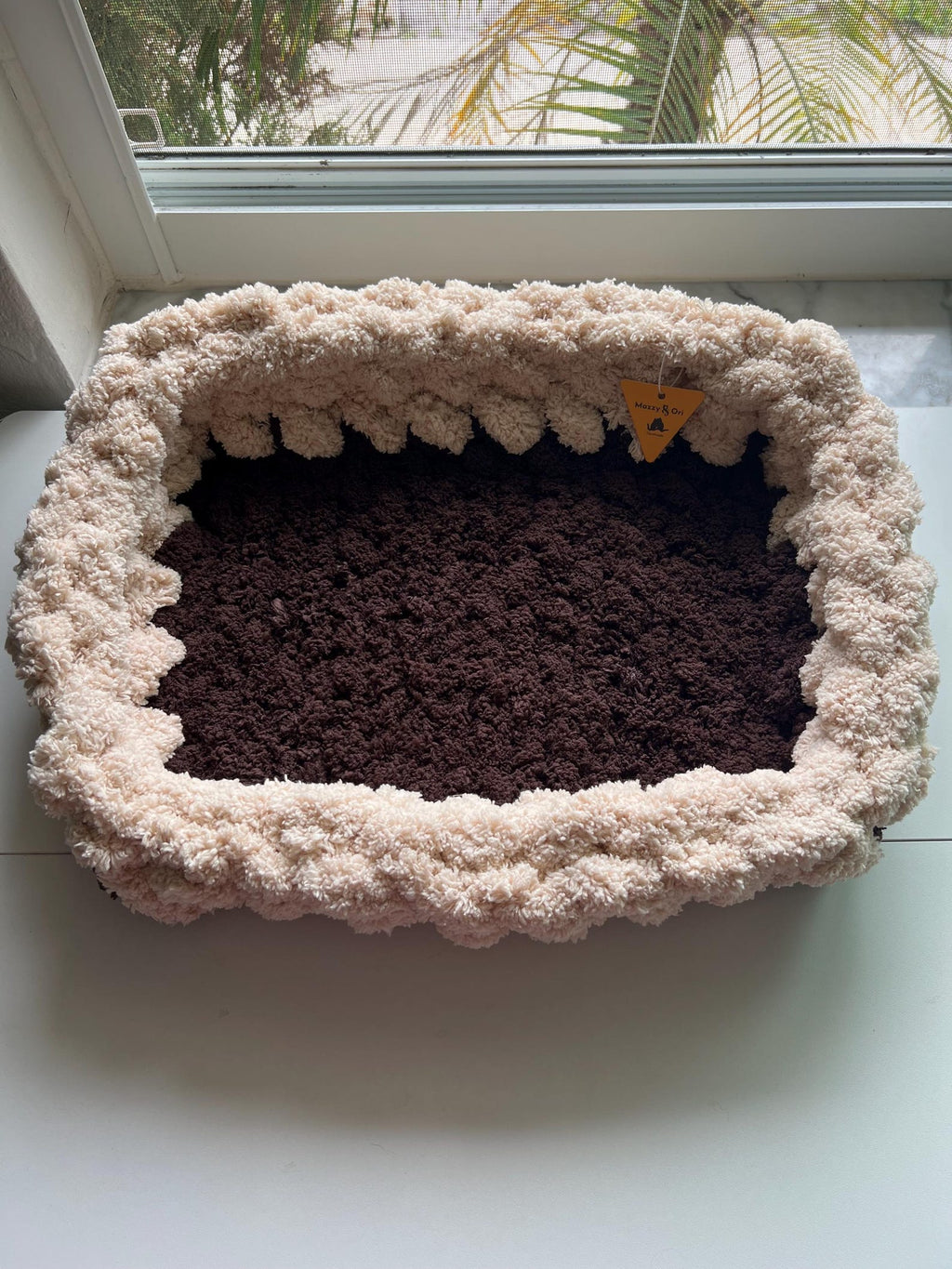 The Color-Striped Cradle Lounge — Handwoven Cotton Pet Mat