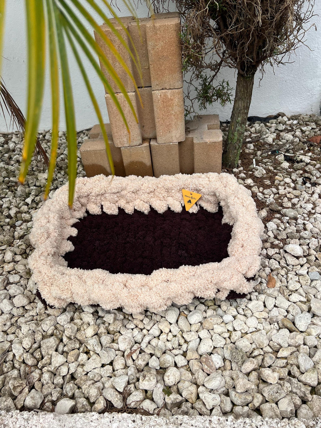 The Color-Striped Cradle Lounge — Handwoven Cotton Pet Mat
